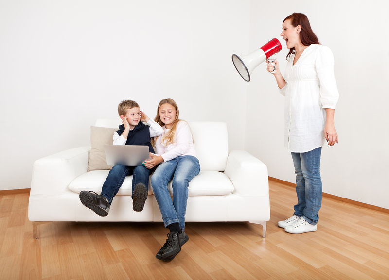 Are you yelling at the kids