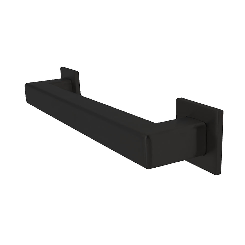 Decorative Matte Black Grab Bar