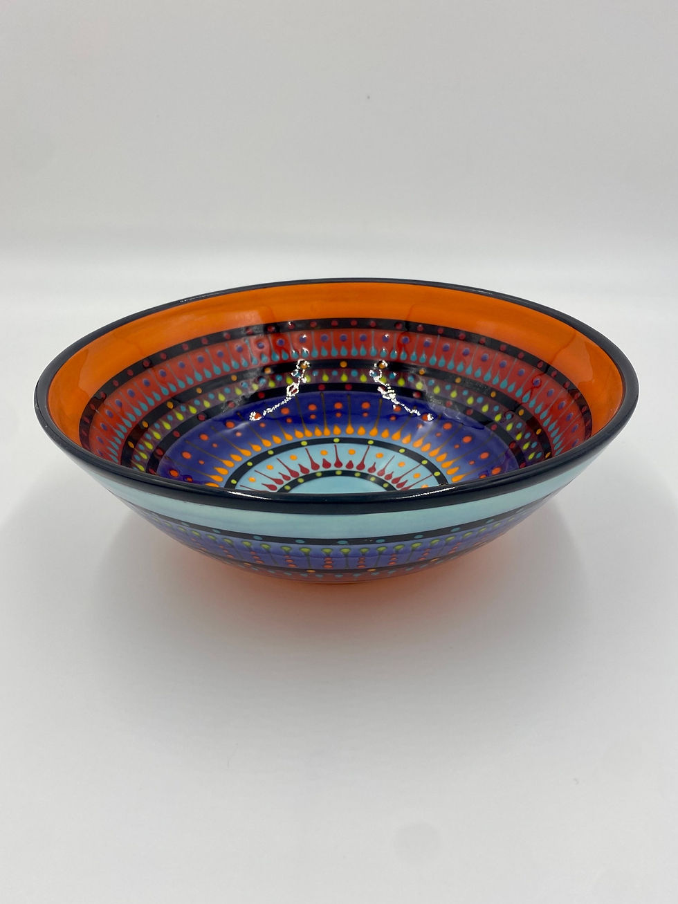 Thumbnail: 10" Double Sided Multi-Stripe Bowl