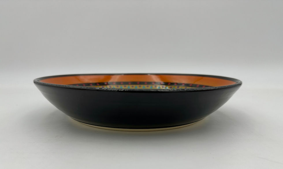 Thumbnail: 10” Multi-Stripe Shallow Bowl 