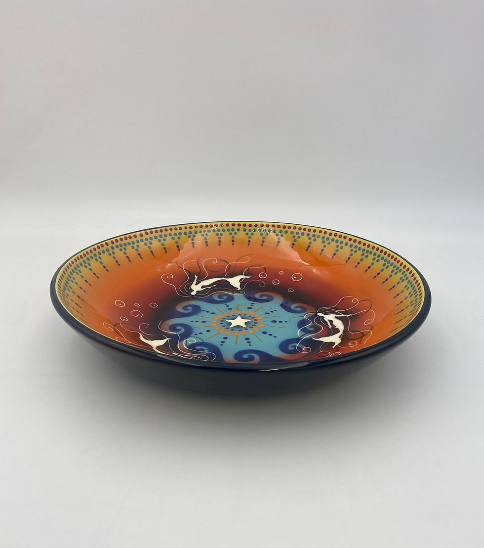 Thumbnail: 14" Mermaid Shallow Bowl