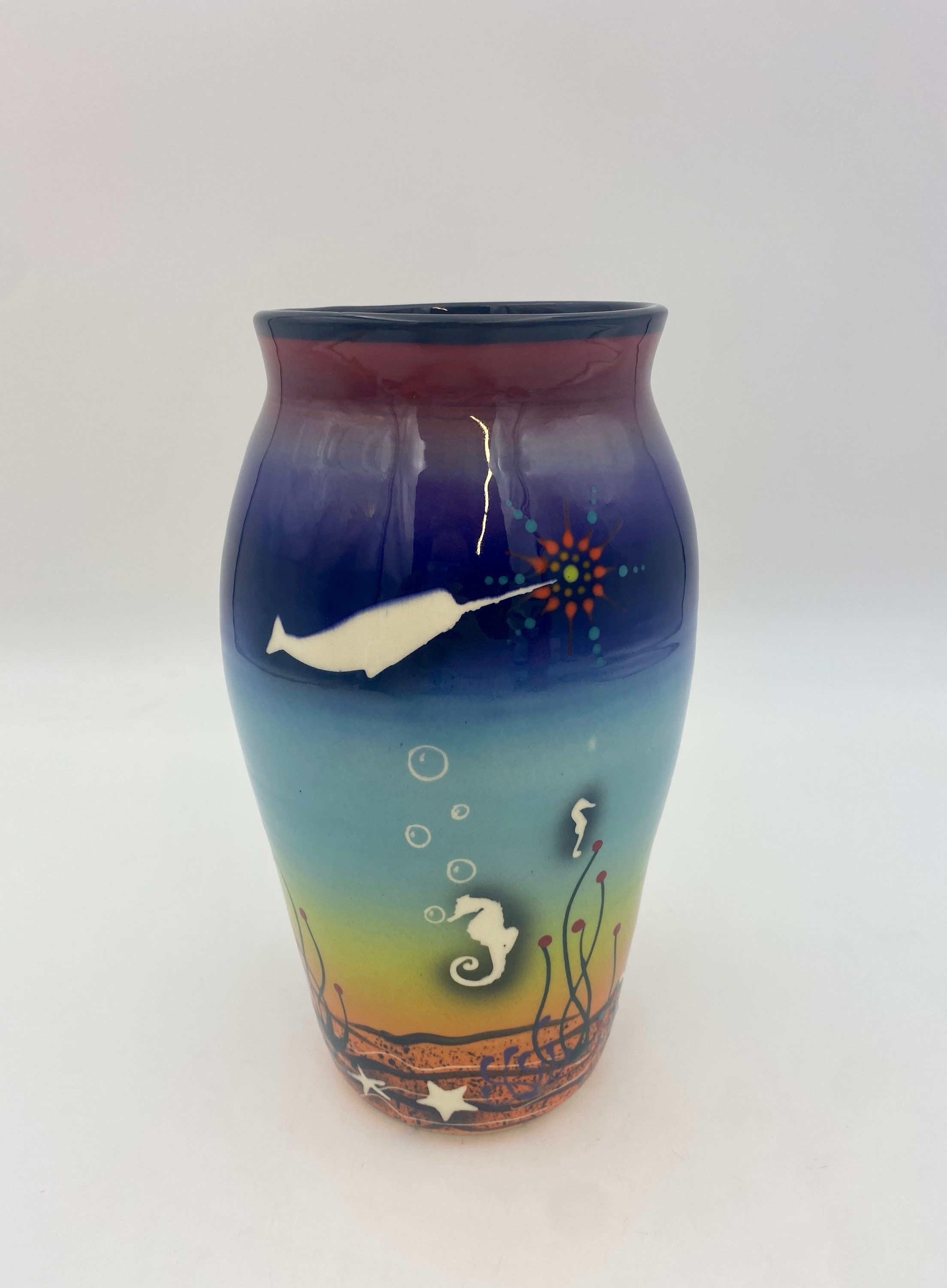 10” Deep Sea Vase