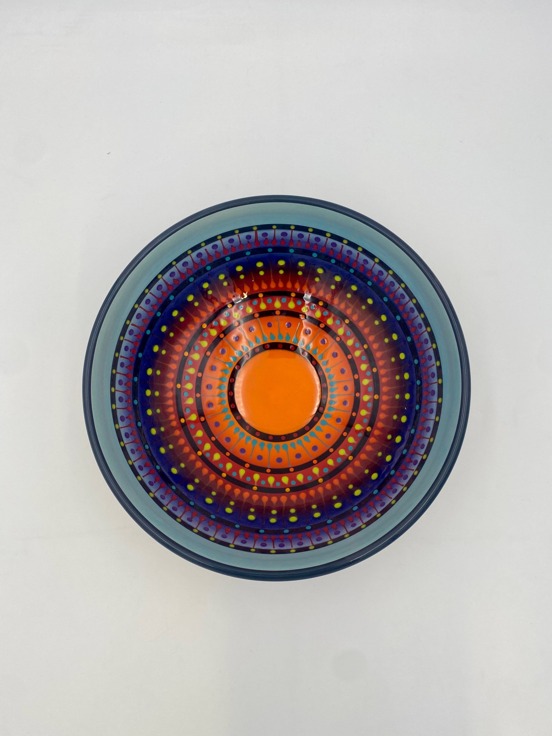 10" Double Sided Multi-Stripe Bowl