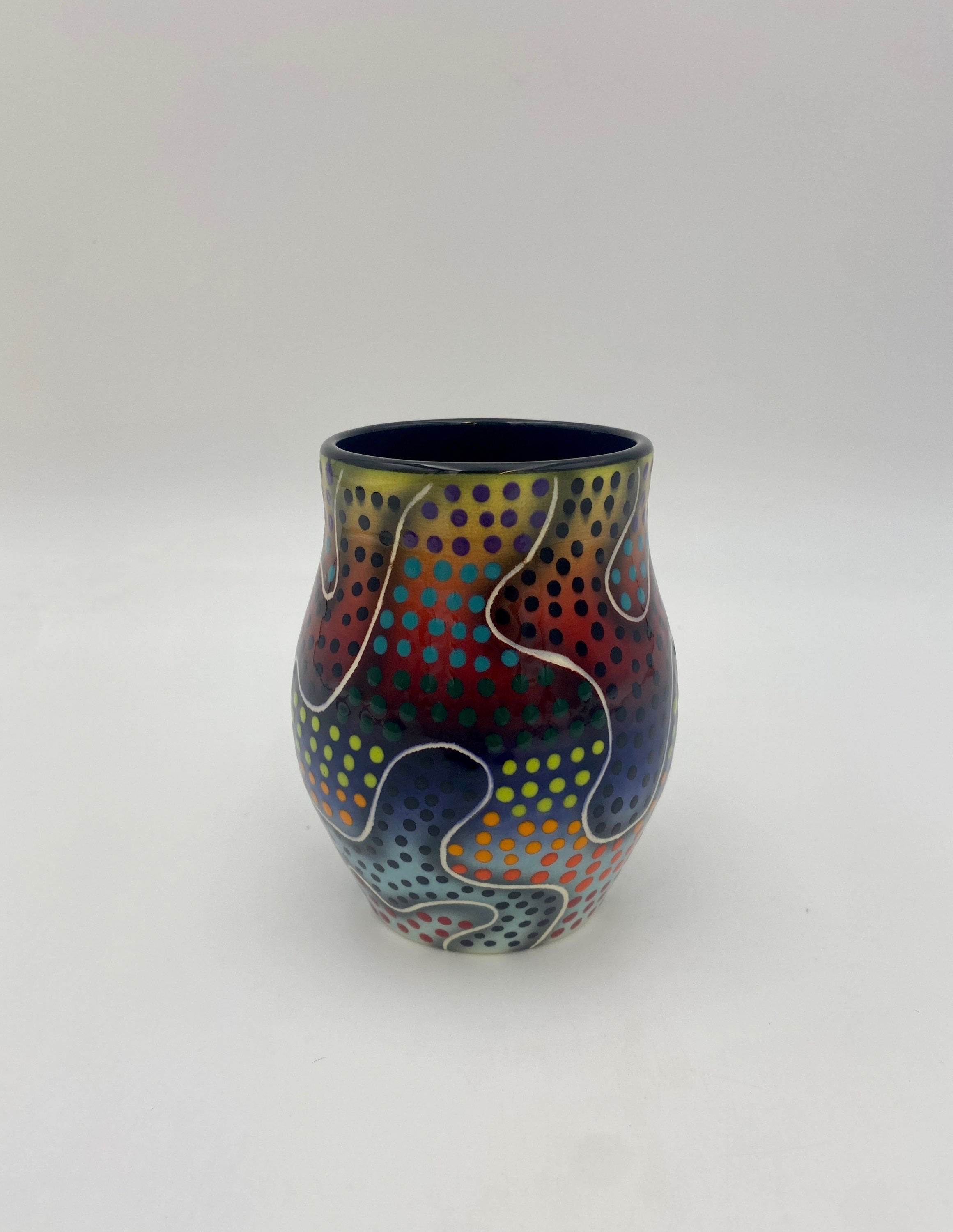 5” Crazy Carved Vase