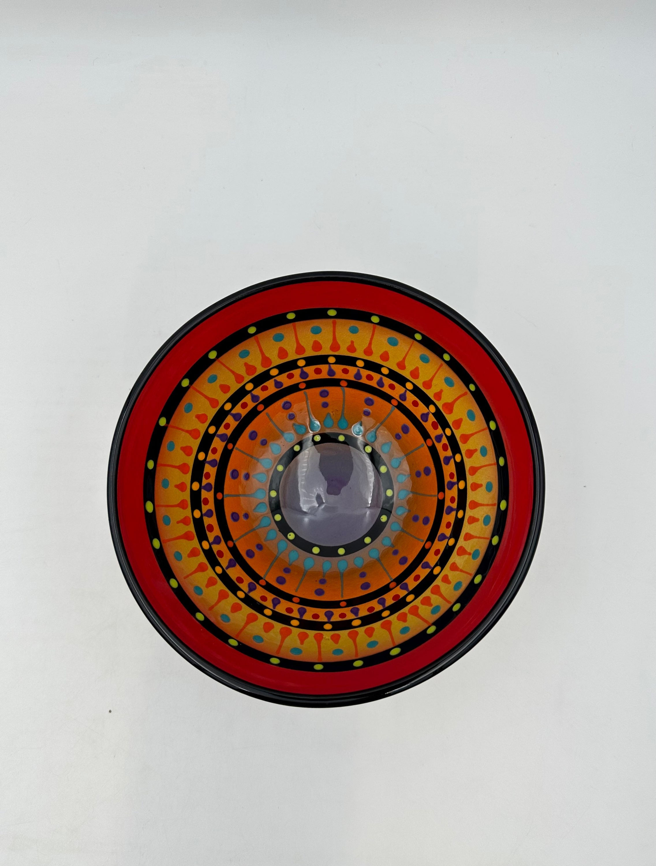 8" Double Sided Multi-Stripe Bowl