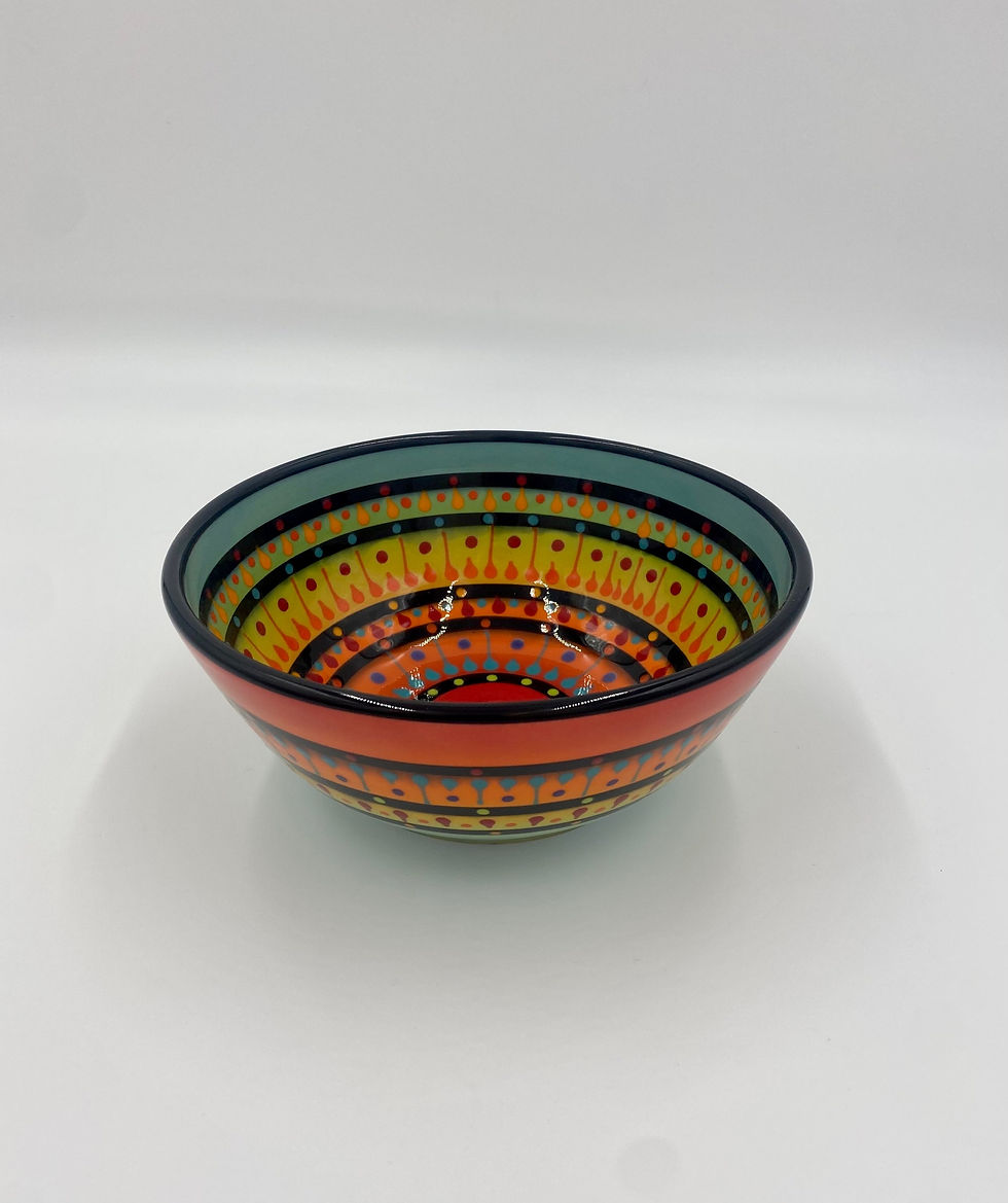 Thumbnail: 8" Double Sided Multi-Stripe Bowl