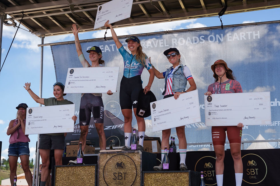 Women’s Podium SBT GRVL 2025