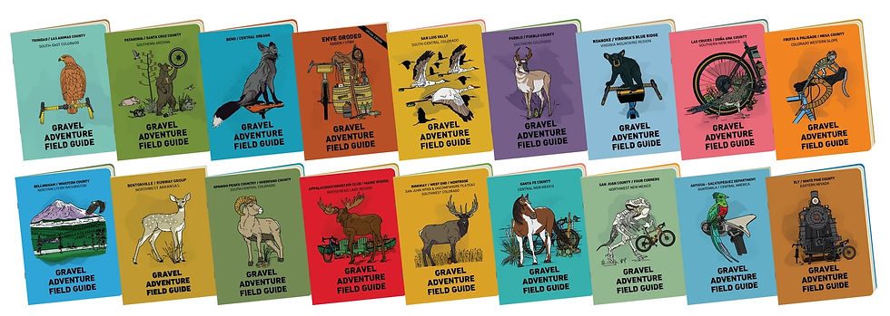 Gravel Adventure Field Guide Covers