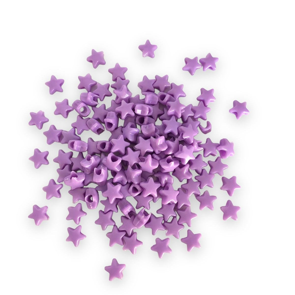 Purple Color Star Shape Acrylic Beads