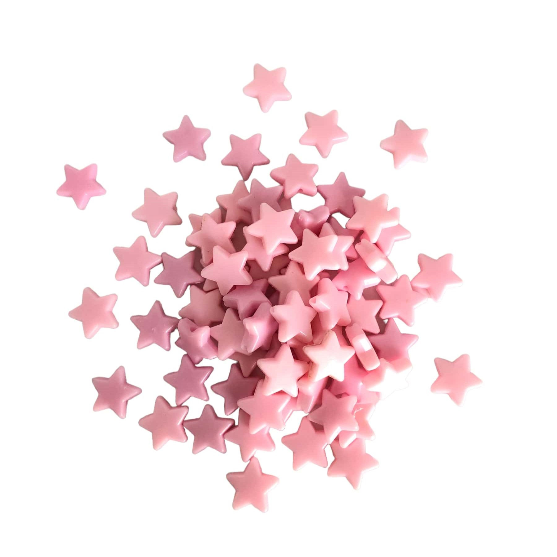Star Shape Baby pink color Beads