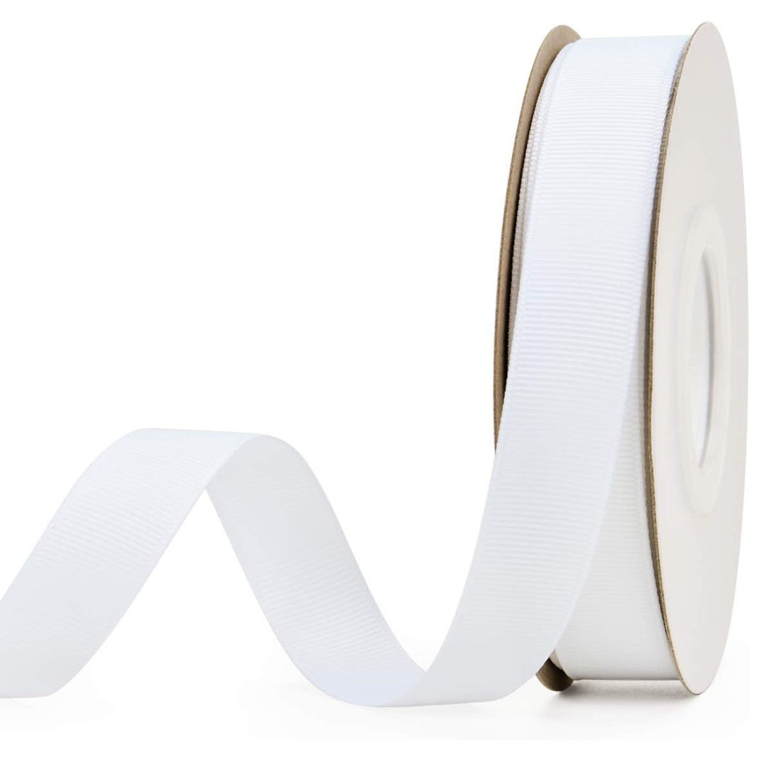 White Grosgrain Ribbon