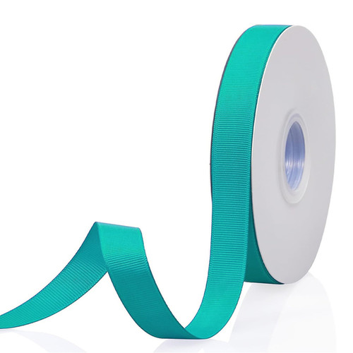 Turquoise Ribbed Ribbon Grosgrain Turquoise Ribbon 1/2