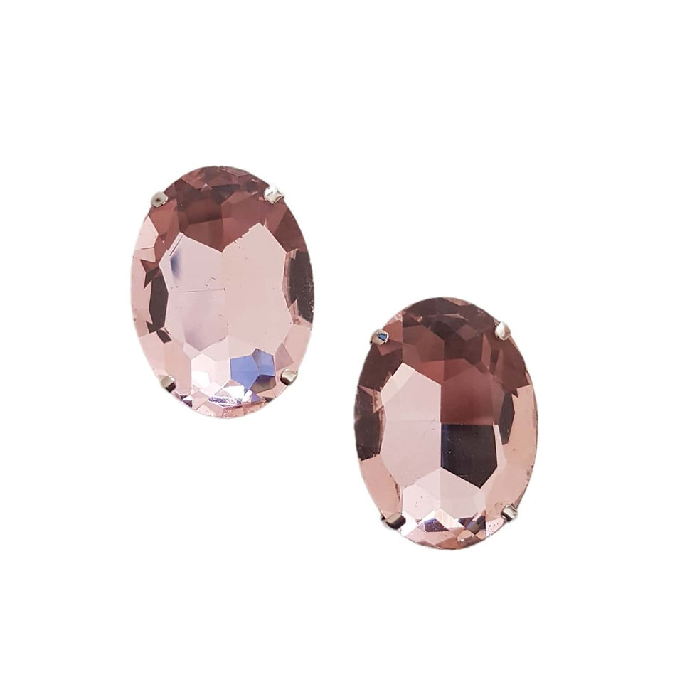 Oval Shape Light Rose Gemstone