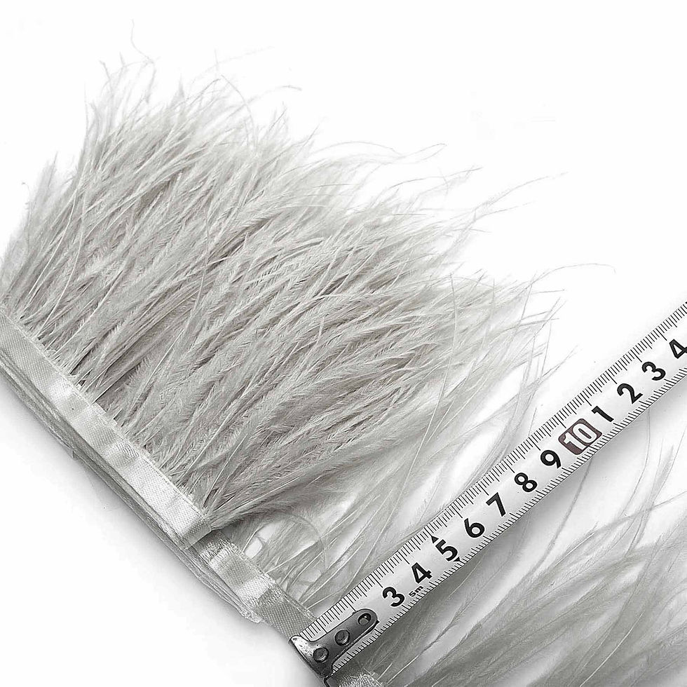 Thumbnail: Light Grey Ostrich Feather