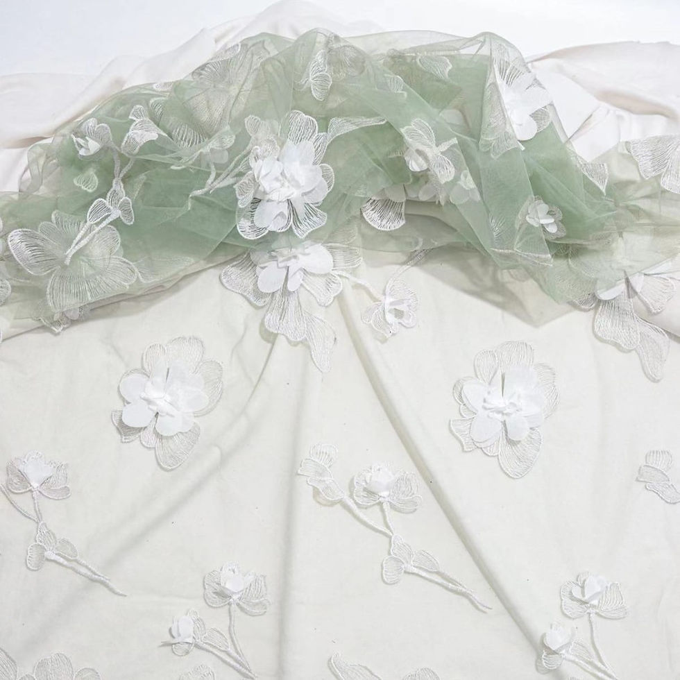 Green Tulle Fabric