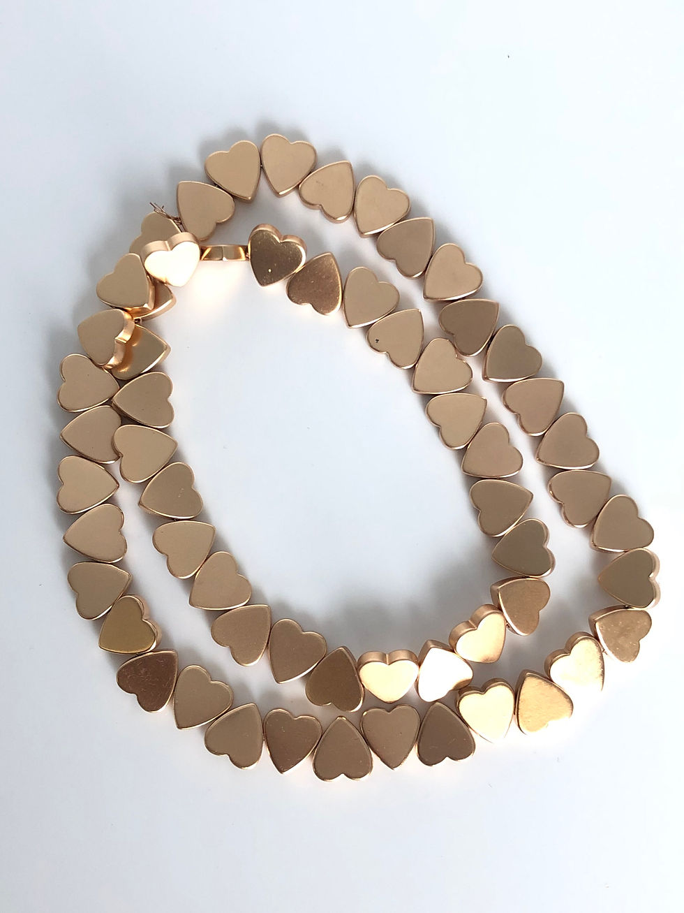 Thumbnail: Natural Hematite Healing Gemstone 8mm Heart Shape Stone Beads