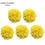 Thumbnail: 5Pcs Yellow Fabric Flowers 9cm for DIY Crafts Headpiece Appliques Ornament Decor