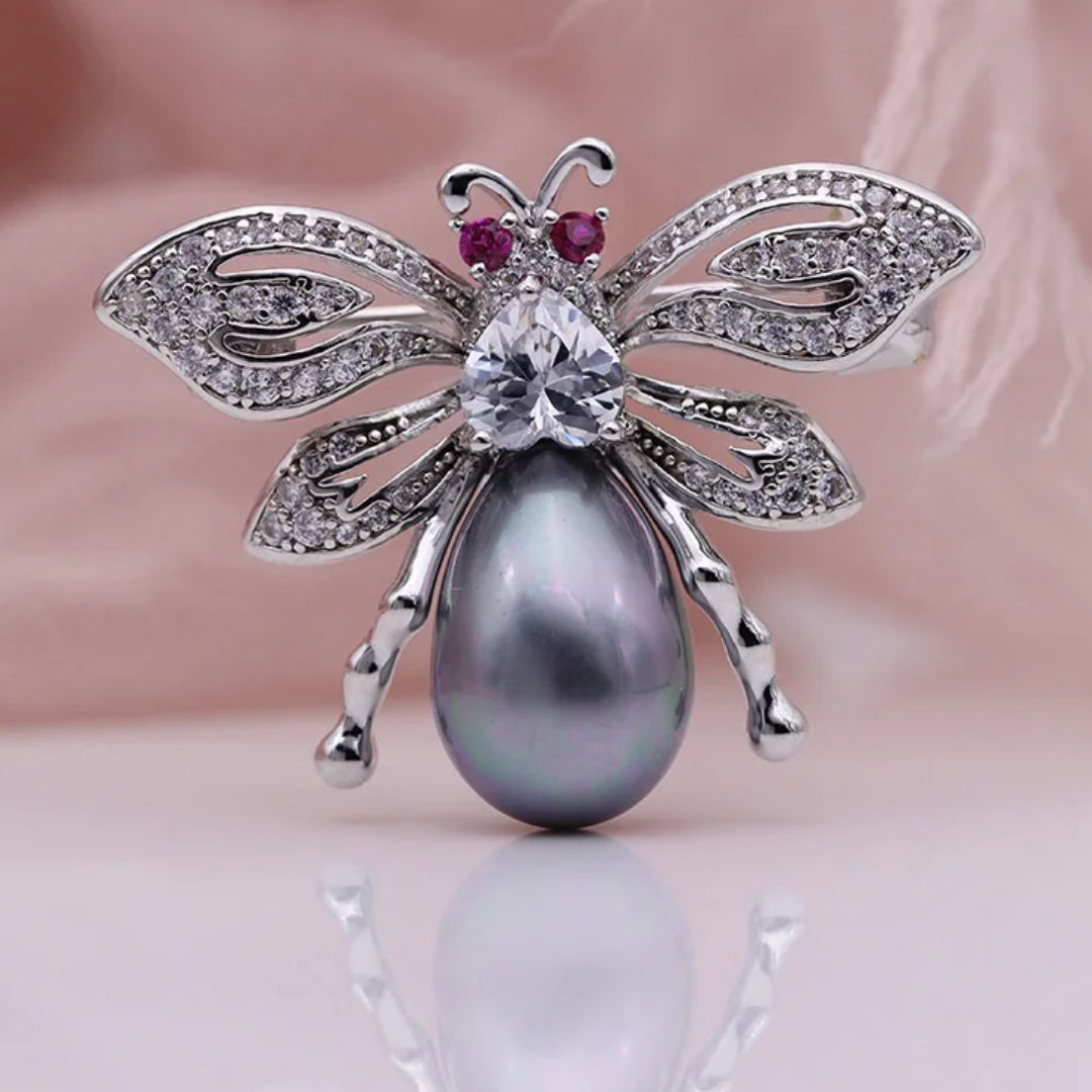 Rhinestone brooch pin