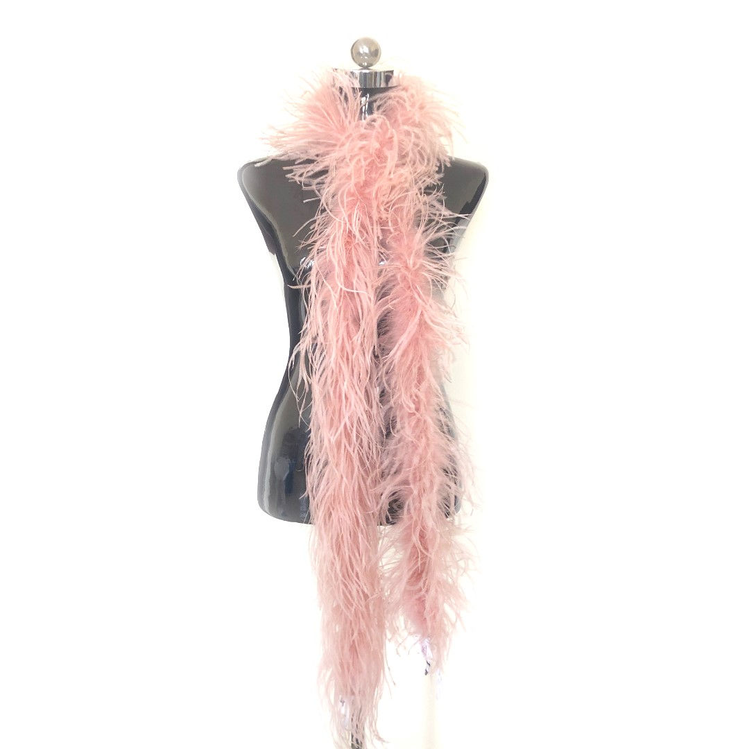 Old Rose Ostrich Feather Boa