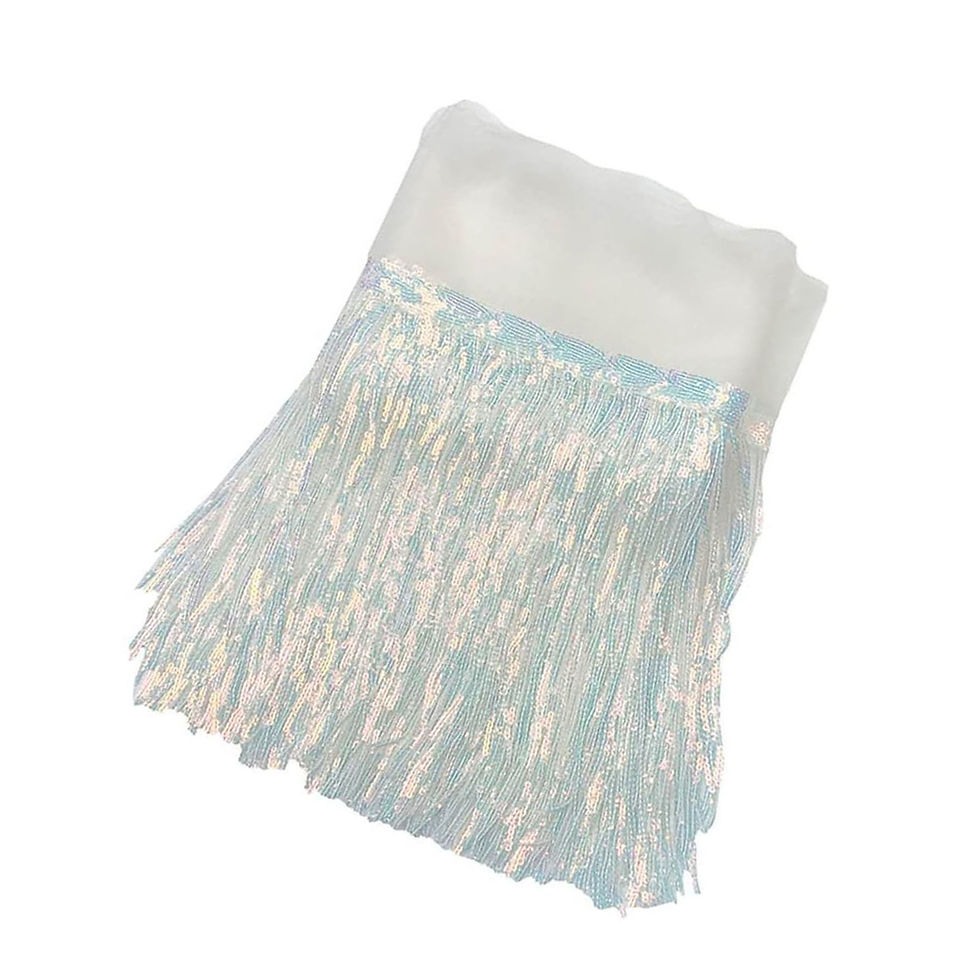 Ab Rainbow Sequins fringe