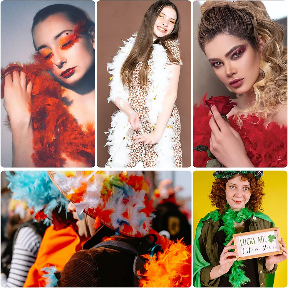 Thumbnail: Teal Color Feather Boa