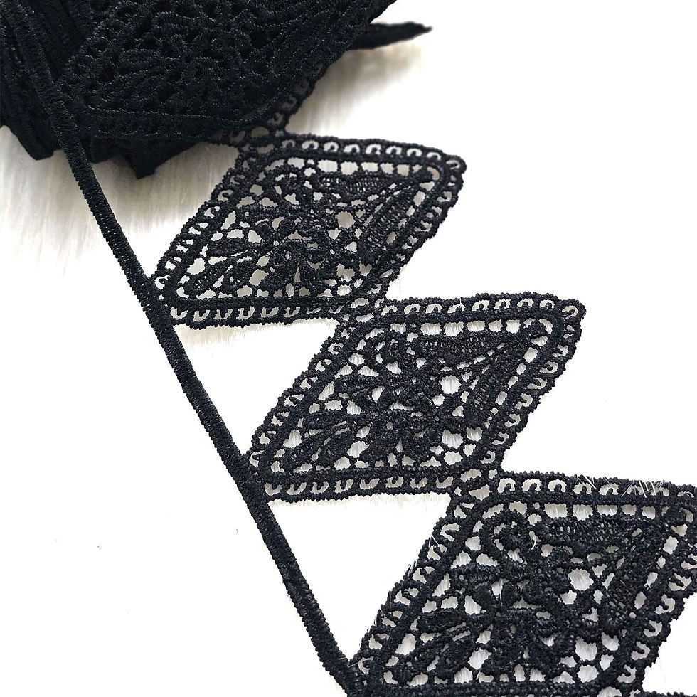 Thumbnail: Black Guipure Lace