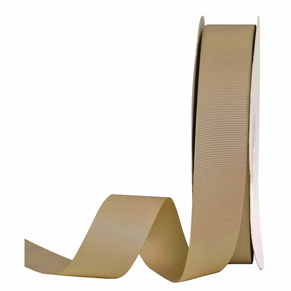 Grosgrain Antique Gold 1inch 100Yards for Crafts Gift Packaging Party DIY