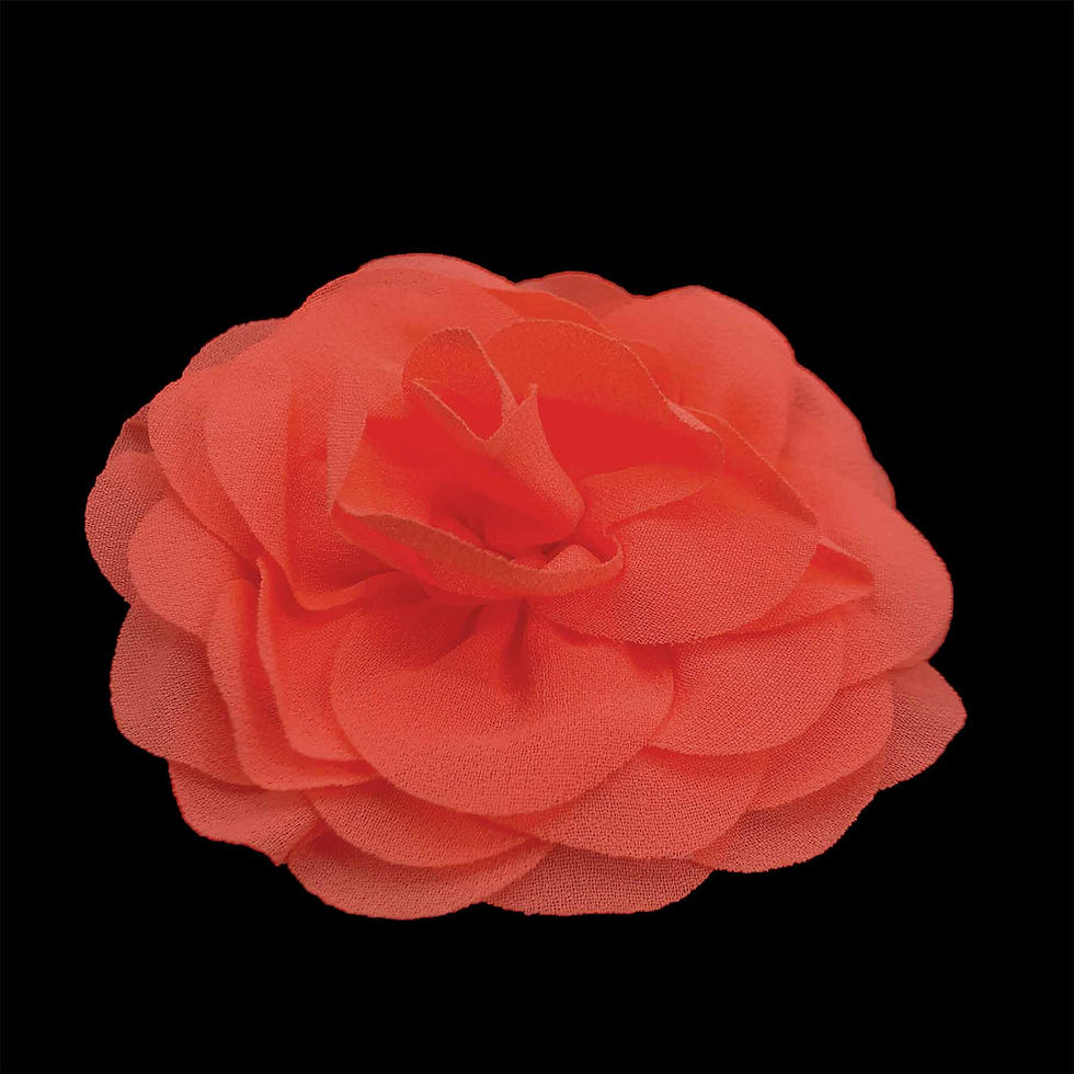Thumbnail: Neon Orange Fabric Flower
