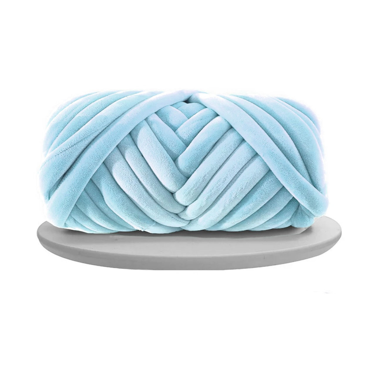 Light blue chunky thick yarn