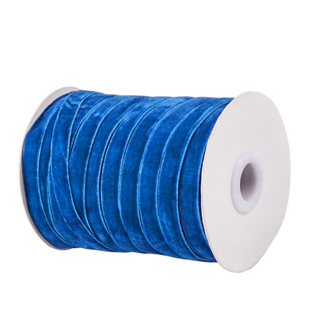 Royal Blue Velvet Ribbon