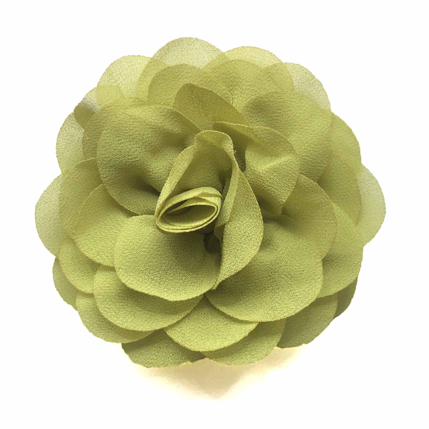 Army green fabric flowers