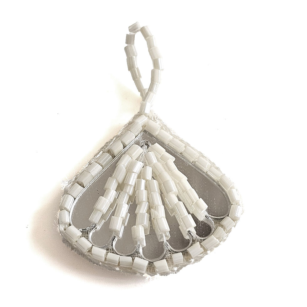Thumbnail: Both Side Mirror Tassel Beads Latkan Accessories for DIY Crafts & Jewelry Making