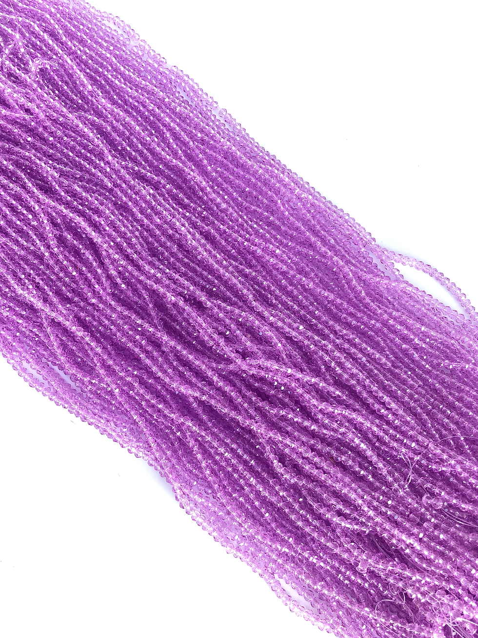 Thumbnail: Purple Glass round Beads 3mm