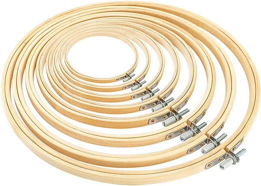 Embroidery Hoops 3 inch to 16 inch Bamboo Circle Cross Stitch Hoop Rings