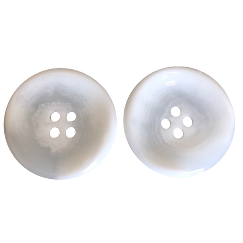 Mat Button Ripple Rounded Texture Surface Round Shape Dual Color Button 38mm Pack of 2 | Ribbons.ae