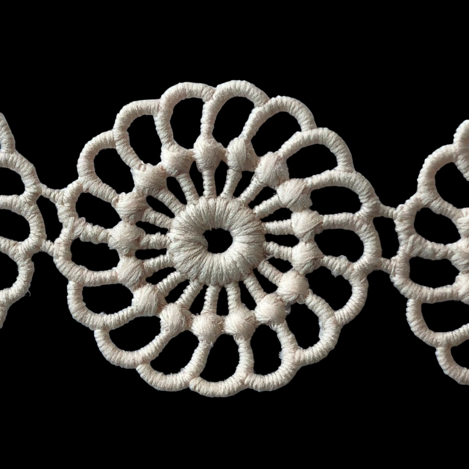 Beige Color Guipure lace