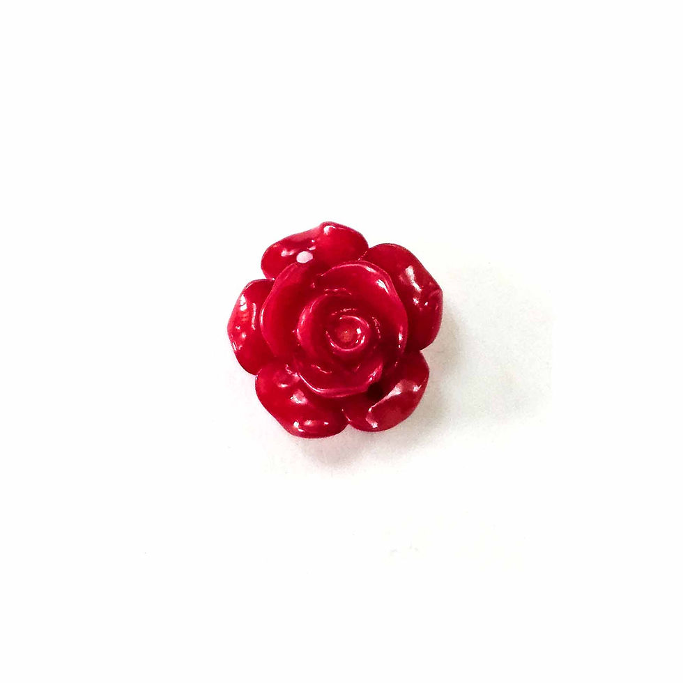 Thumbnail: Dark Red Color Acrylic Small Flowers 50 pcs / 100pcs for DIY Crafts Jewelry