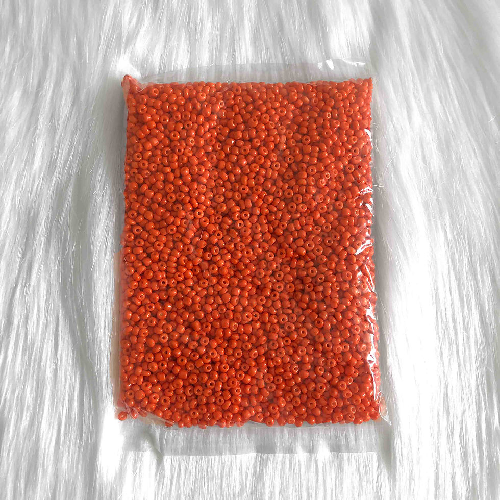 Thumbnail: Orange Color Glass Beads