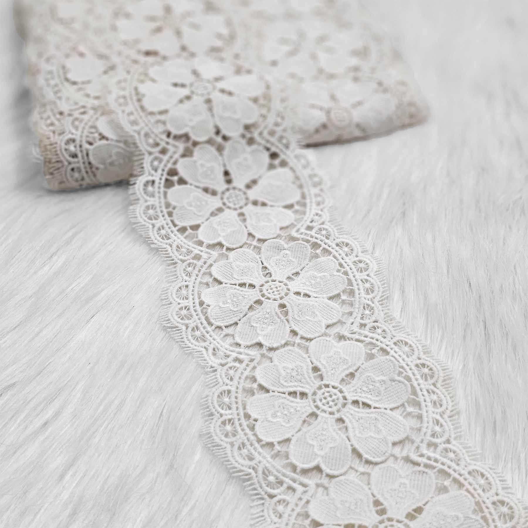 Off White Guipure Lace