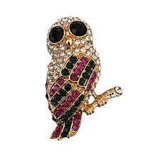 Owl brooch pin