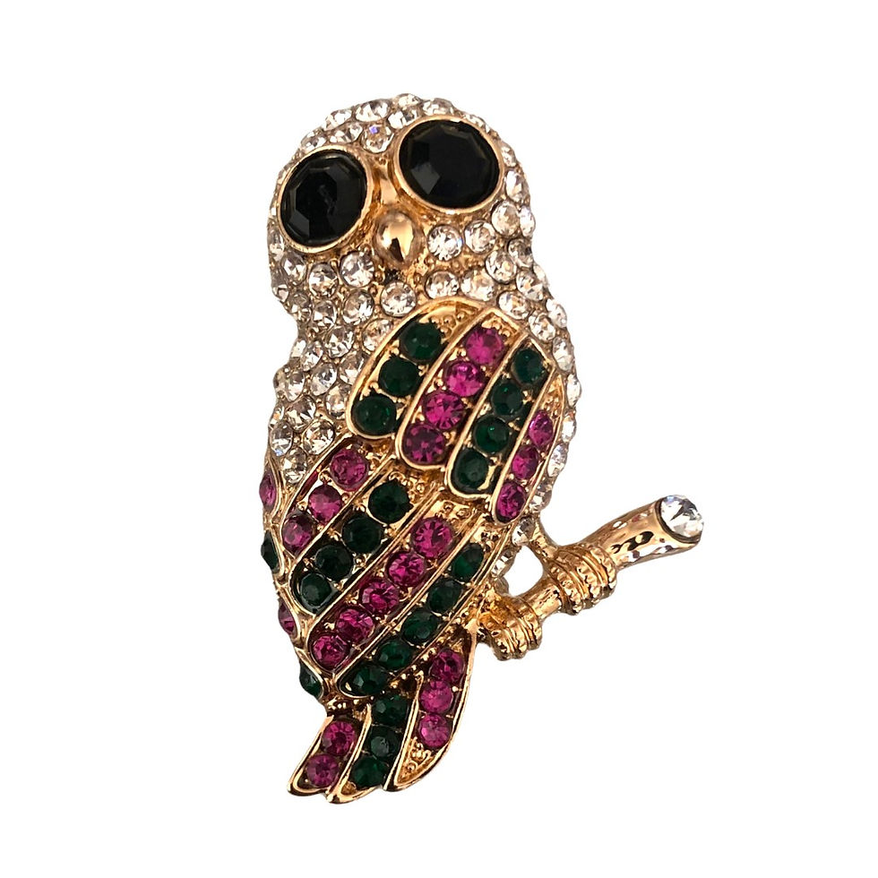 Owl brooch pin