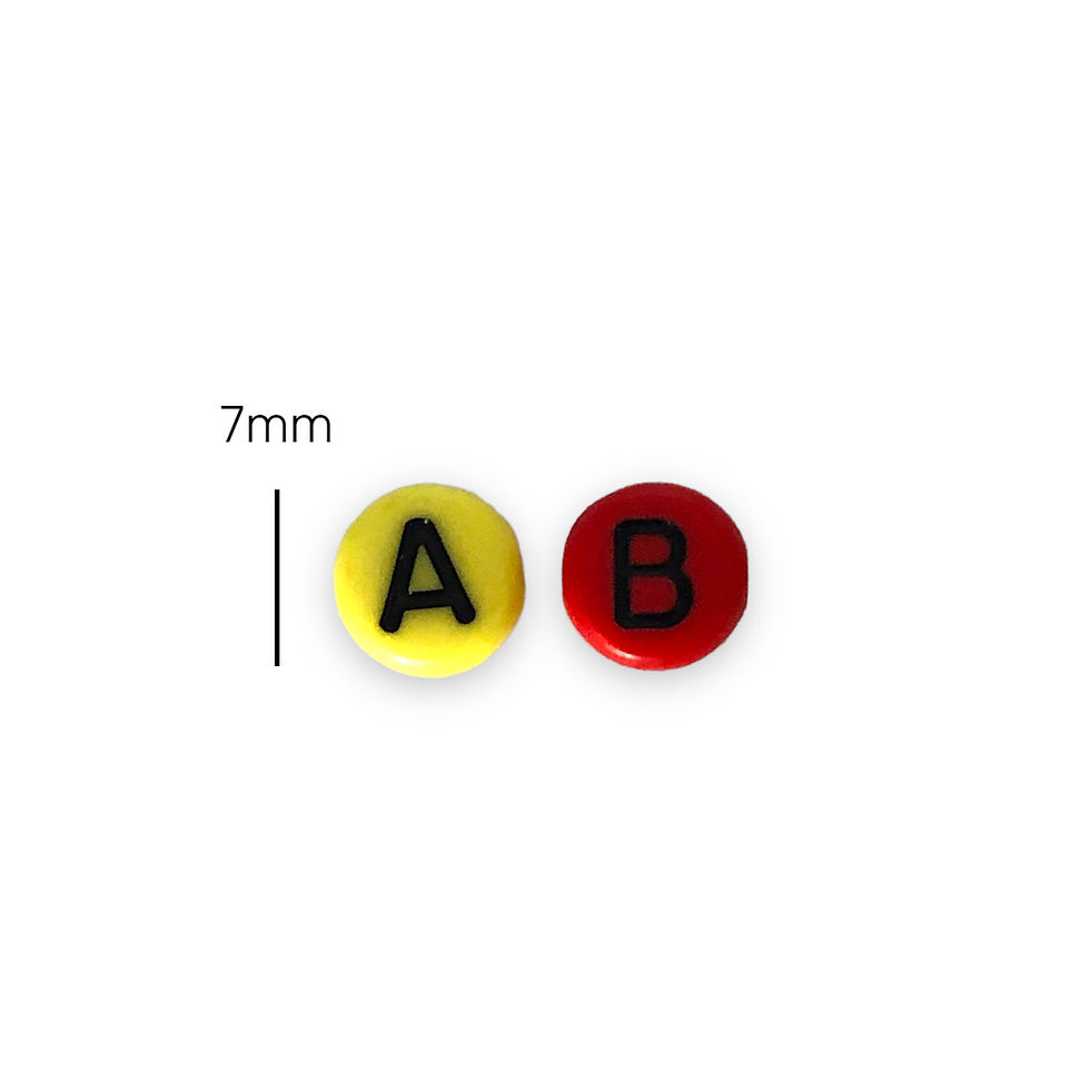 Thumbnail: Multicolored Acrylic Alphabet Beads