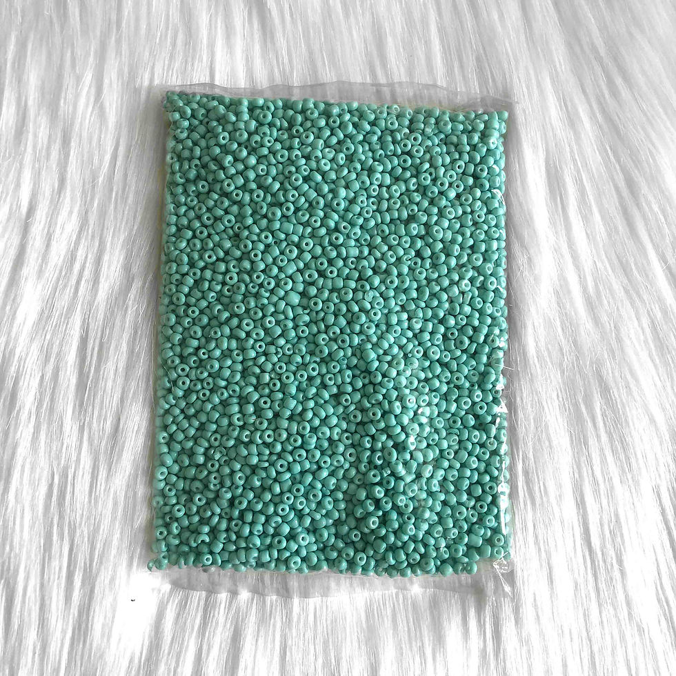 Thumbnail: Tiffany Green Glass Beads 4mm Seed Beads for DIY Crafts and Jewelry Making