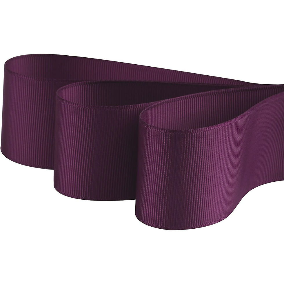 dark purple grosgrain ribbon