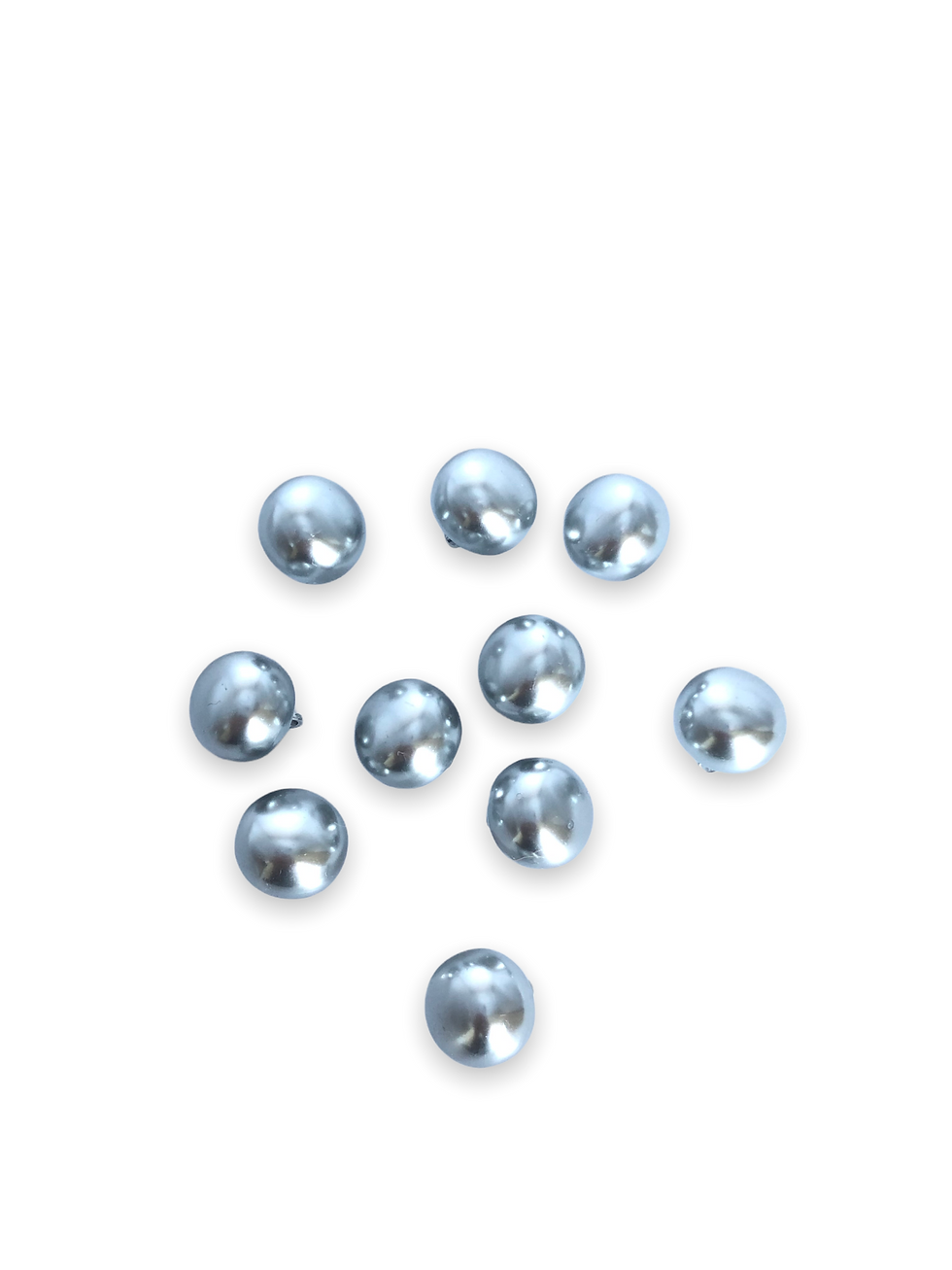 Thumbnail: Mini Buttons Ball Pearl Buttons with Metal Shank for Clothes Craft Sewing