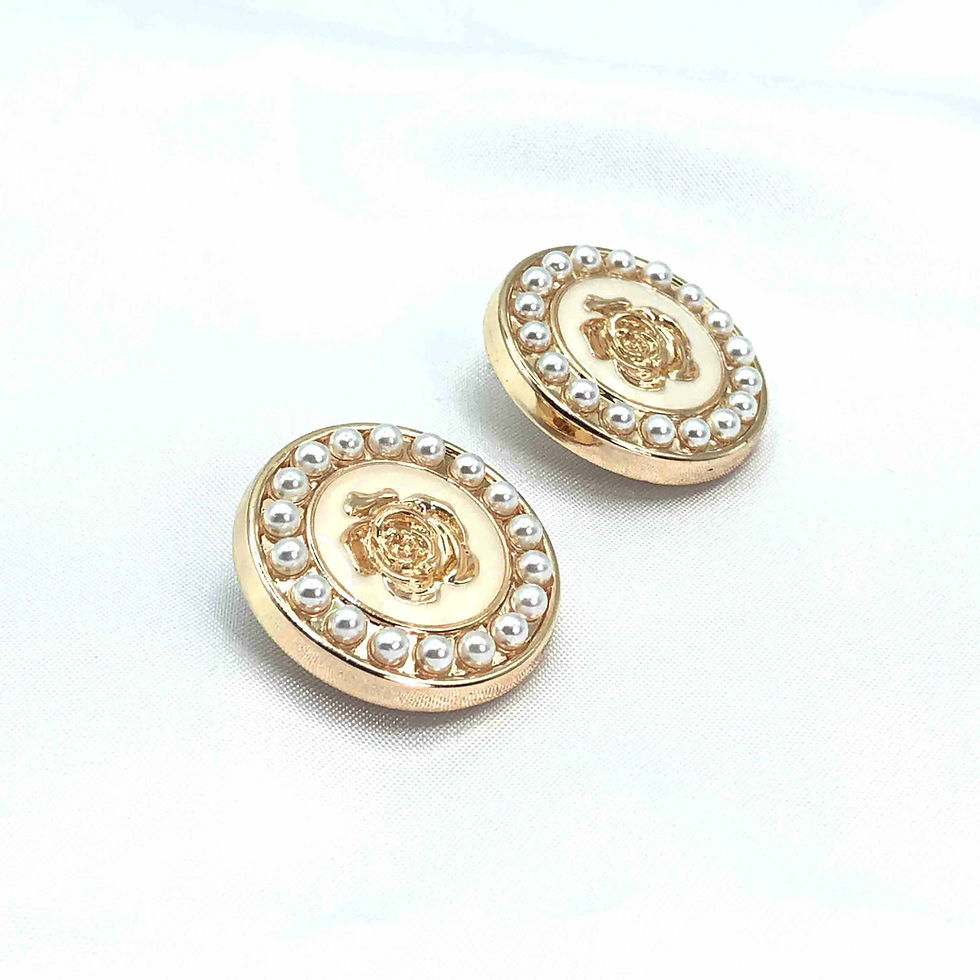 Thumbnail: Golden pearl metal button