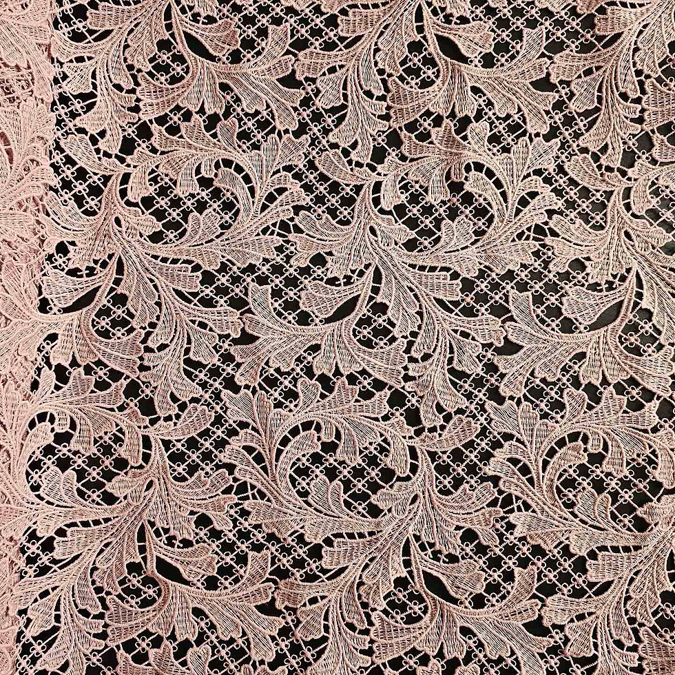 Thumbnail: Dark Old Rose Guipure Lace Fabric