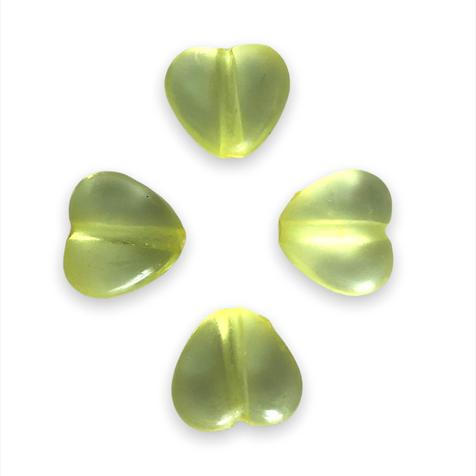 Thumbnail: Yellow Heart Shape Beads