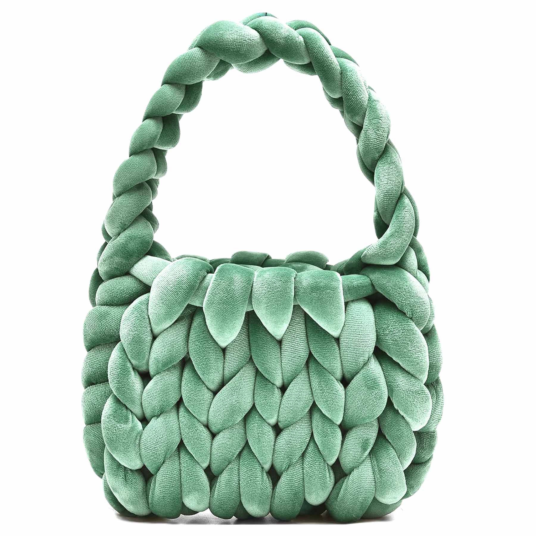 Green Chunky Yarn Bag