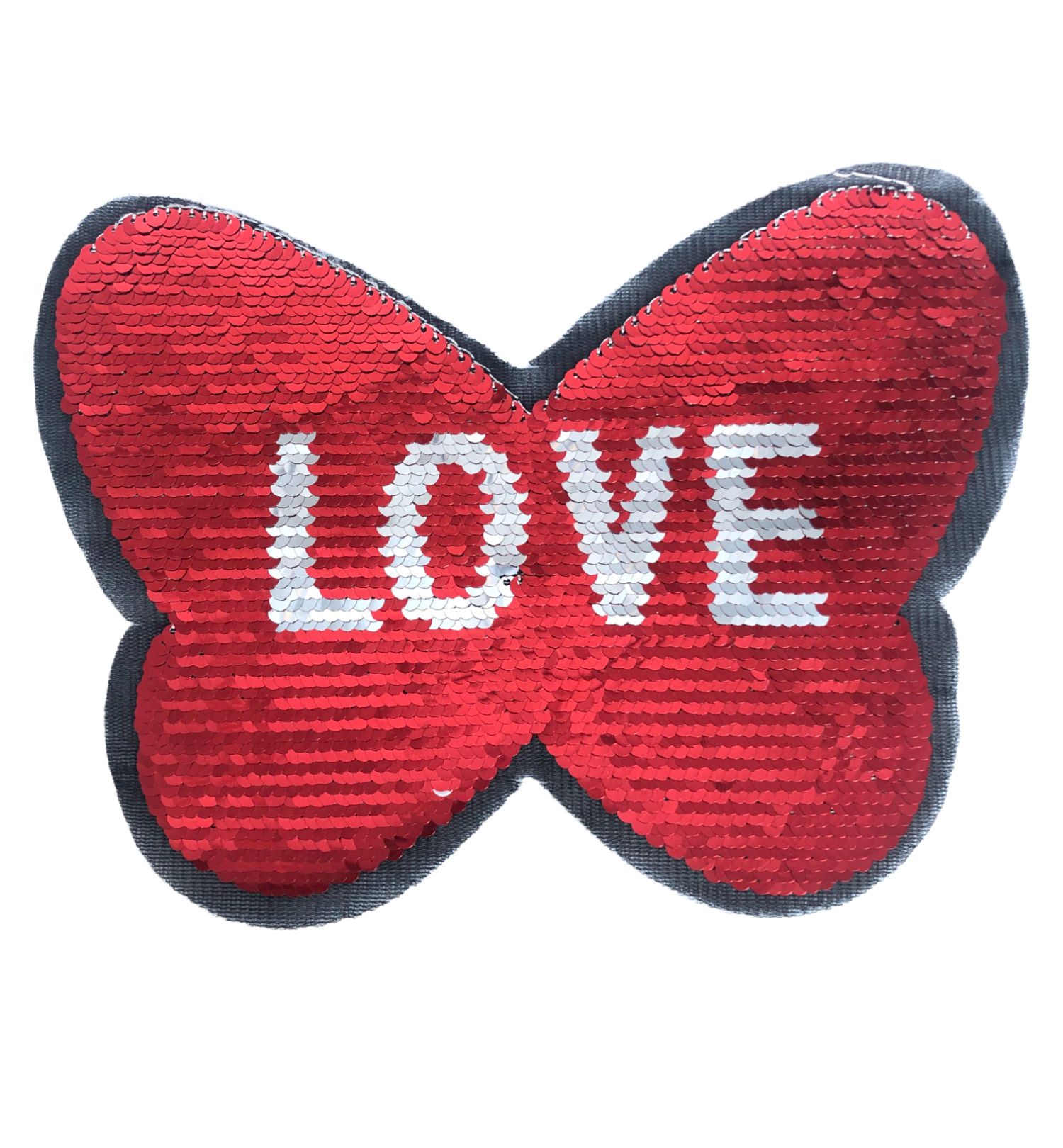 Sequins Double Sided Love Embroidered Patch Applique